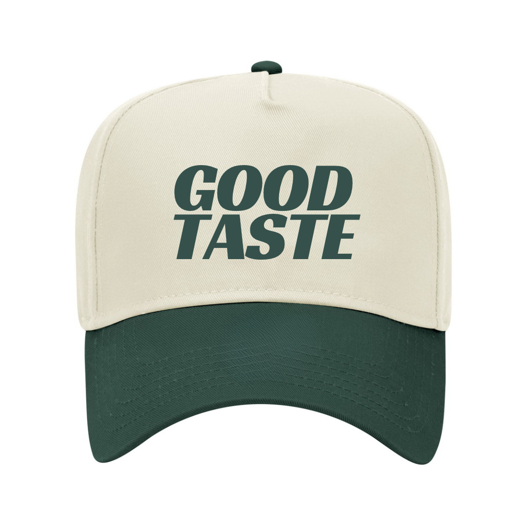 GOOD TASTE EVERYDAY TWO TONE GREEN HAT