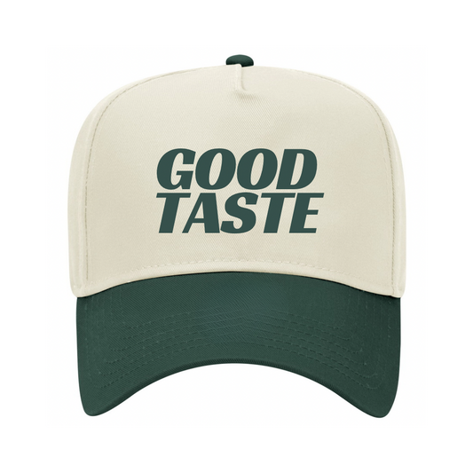GOOD TASTE EVERYDAY TWO TONE GREEN HAT