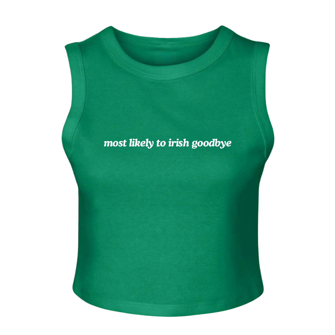 IRISH GOODBYE HIGH NECK TANK