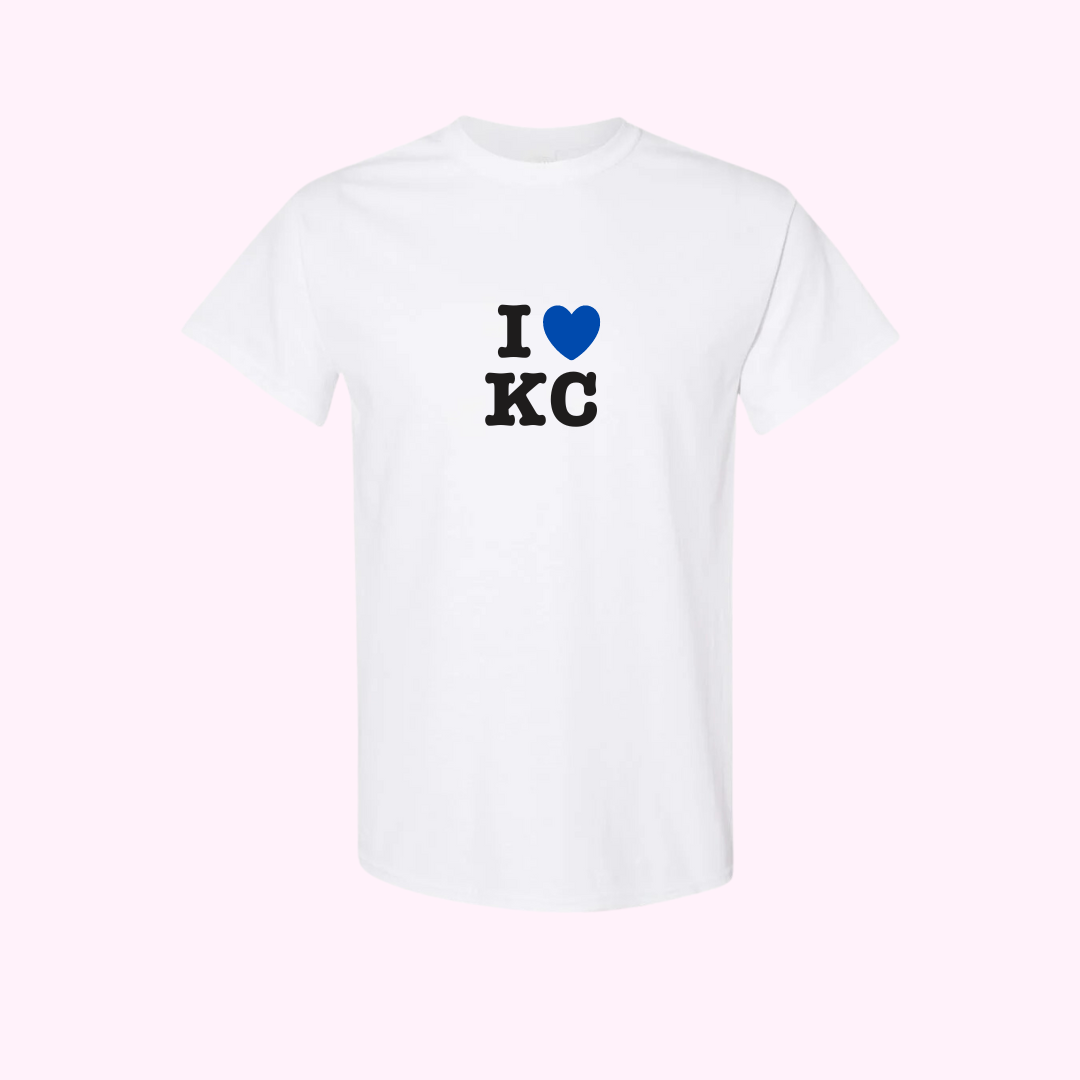 I Heart KC Cute Trendy Kansas City Baseball T-Shirt