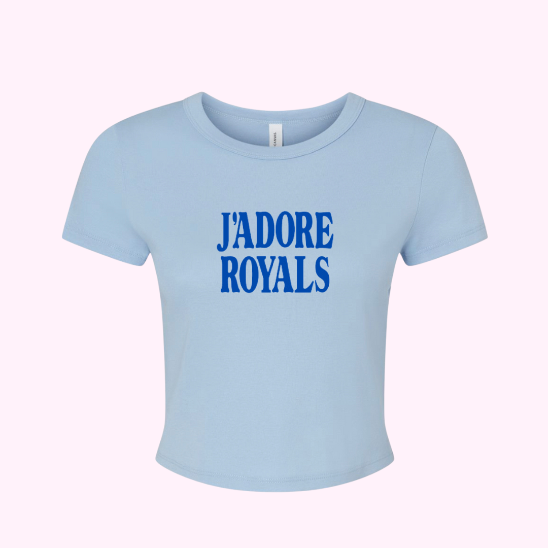 J’Adore Royals Cute Trendy Kansas City Baseball T-Shirt