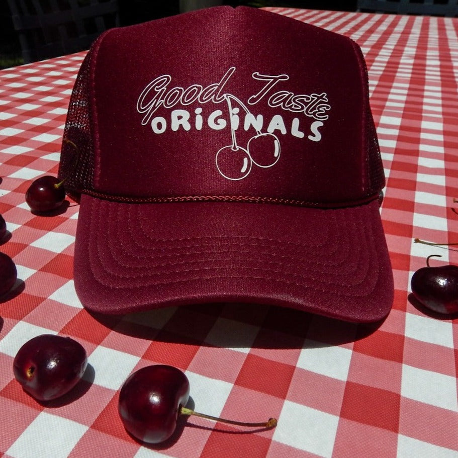 The Vintage Cherry Trucker Hat