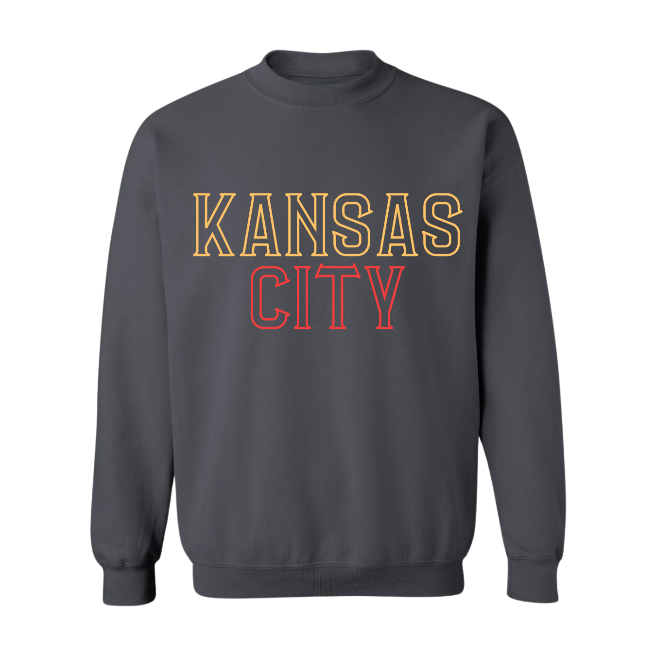 KANSAS CITY FOOTBALL VINTAGE BAND CREWNECK SWEATSHIRT