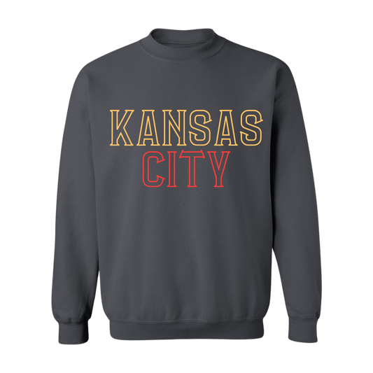 KANSAS CITY FOOTBALL VINTAGE BAND CREWNECK SWEATSHIRT