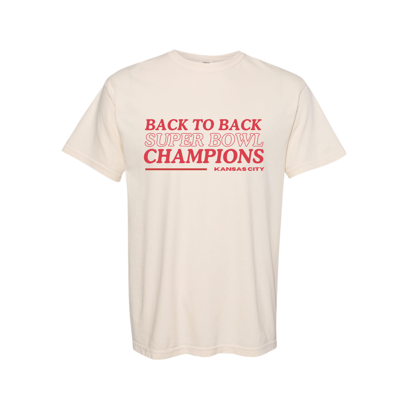 BACK TO BACK CHAMPIONS RETRO KC TEE