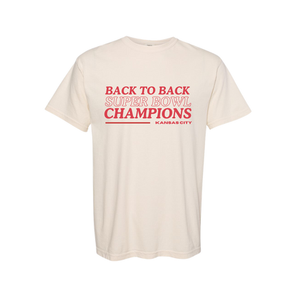 BACK TO BACK CHAMPIONS RETRO KC TEE