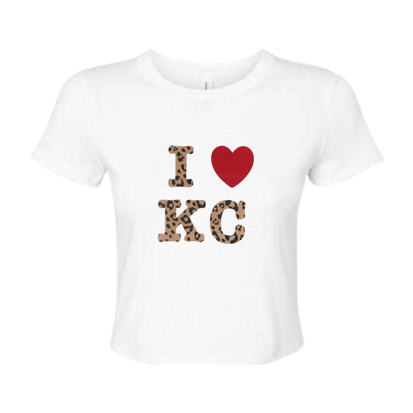 I HEART KC LEOPARD BABY TEE