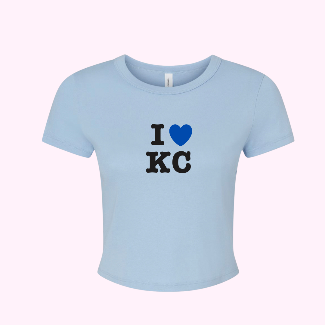 I Heart KC Cute Trendy Kansas City Baseball T-Shirt