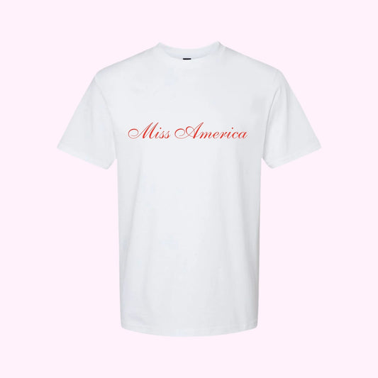 Miss America Fourth of July T-Shirt in White