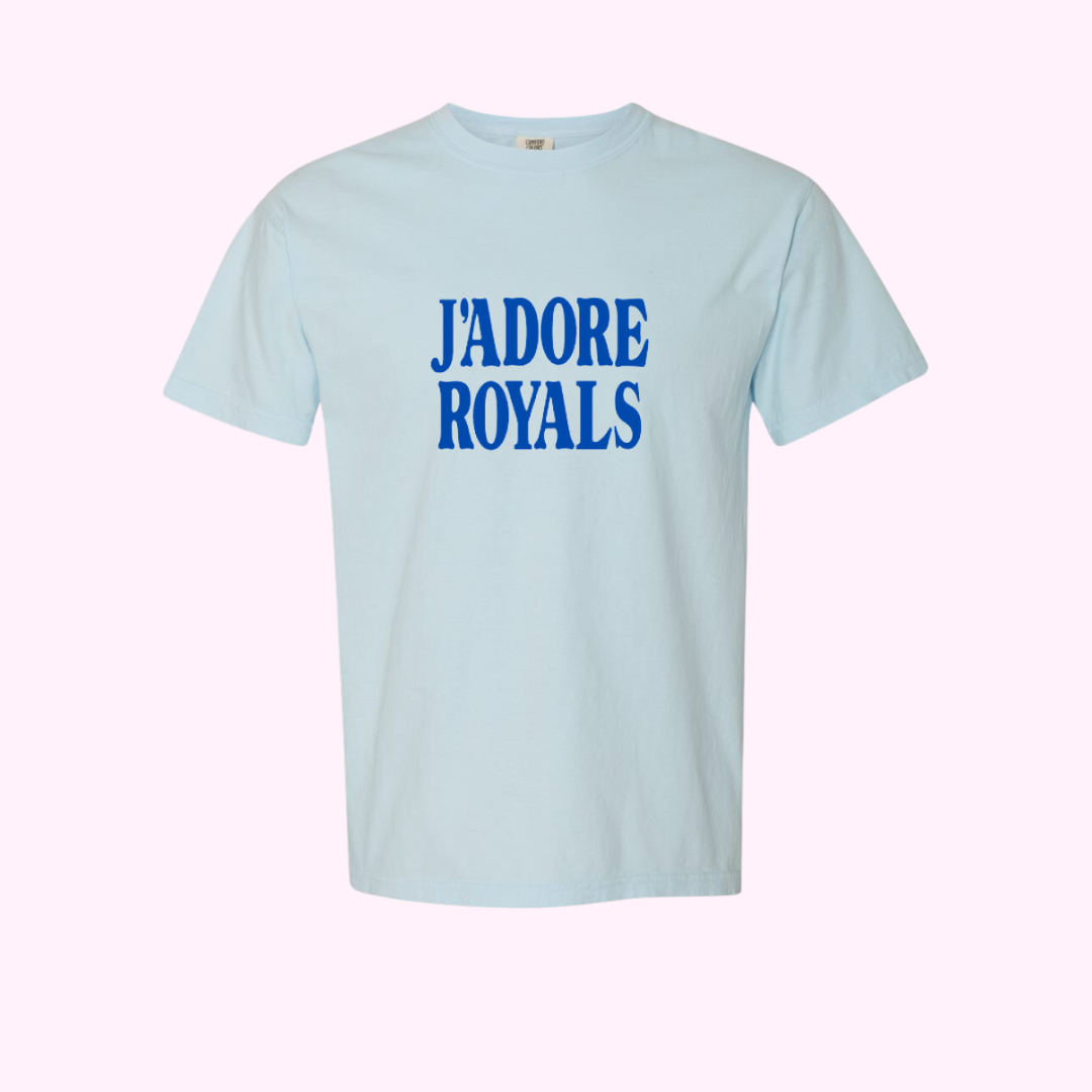 J’Adore Royals Cute Trendy Kansas City Baseball T-Shirt