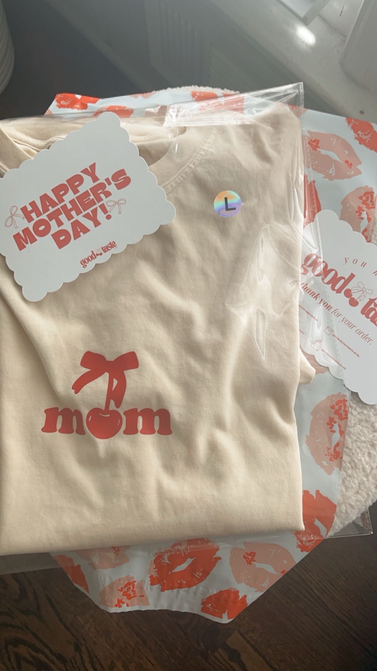 Cherry Trendy Mom T-Shirt